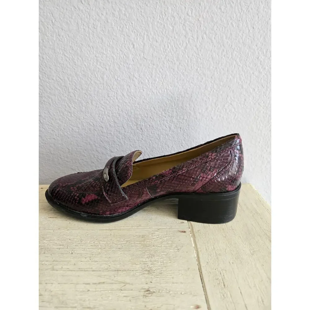 Naturalizer Women's Perla Snake Loafers Size 9 Multicolor Casual Flats